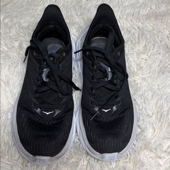 Hoka Black and White Athletic Sneakers - Picture 2 of 5